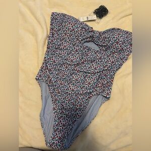 Jcrew floral one piece swimsuit size 16 bnwt